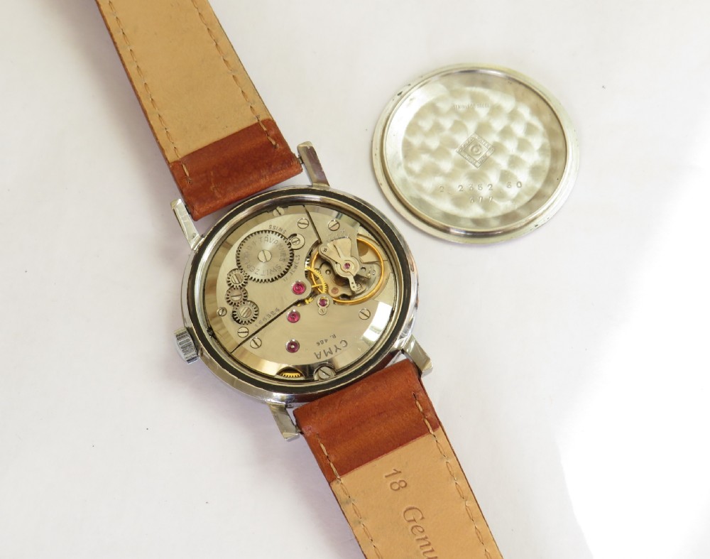 Gents 1950s Cyma Navystar wristwatch View III