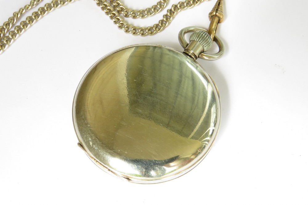 1930s Swiss pocket watch and chain View V