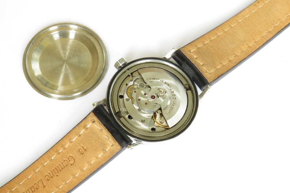 Gents 1960s Certina Blue Ribbon automatic watch View III