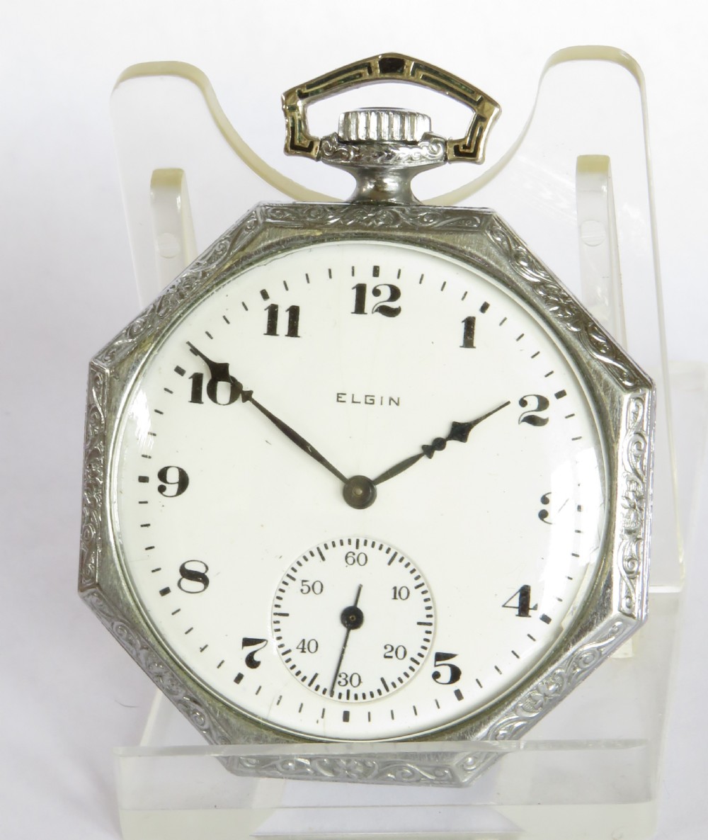Antique Elgin pocket watch, 1919