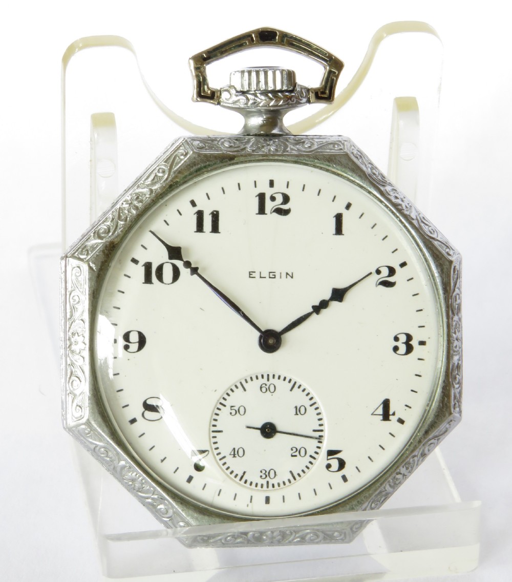 Antique Elgin pocket watch, 1919 View II