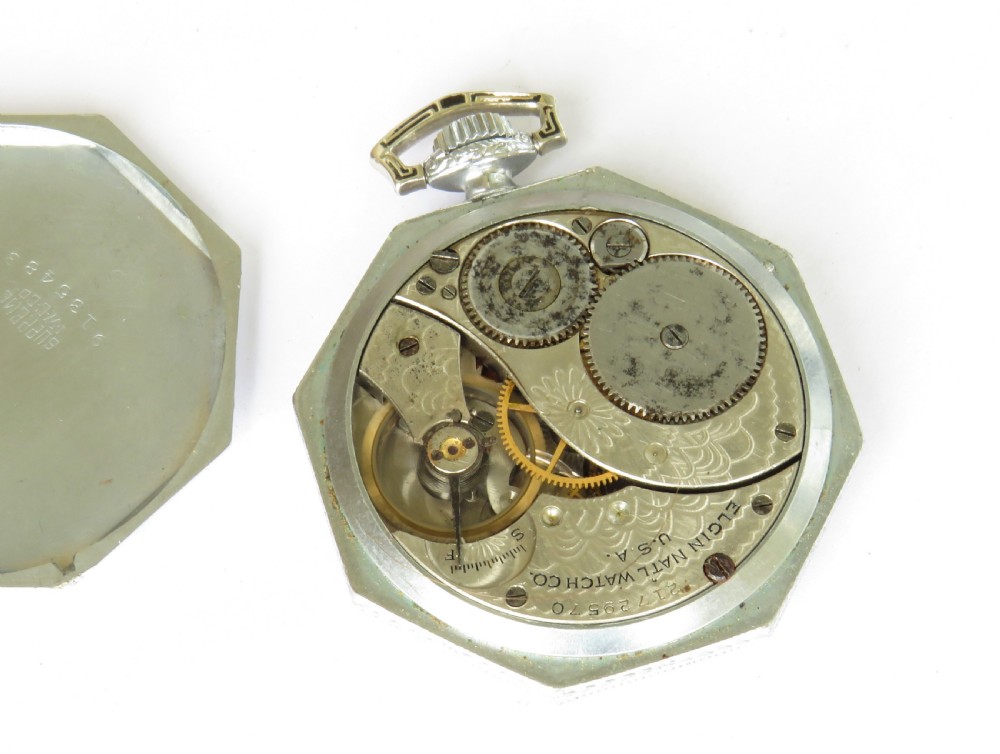 Antique Elgin pocket watch, 1919 View III