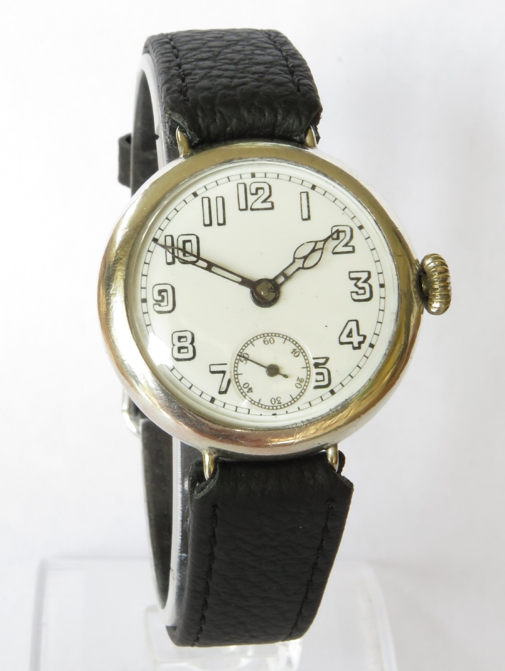 Gents WW1 silver Dominex wrist watch View II