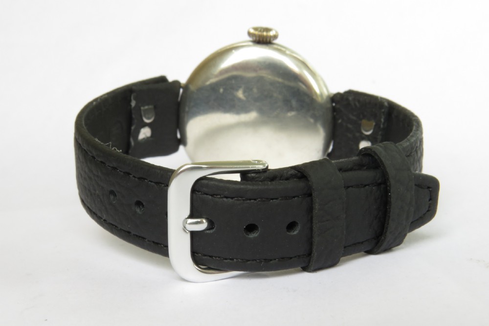 Gents WW1 silver Dominex wrist watch View V