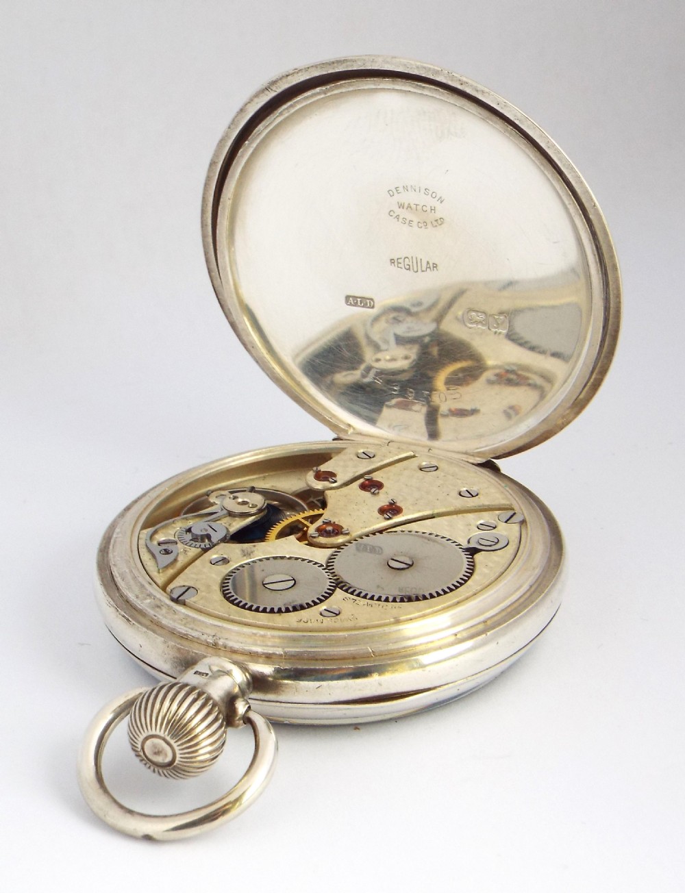 Antique silver Revue pocket watch, Nottingham. View IV