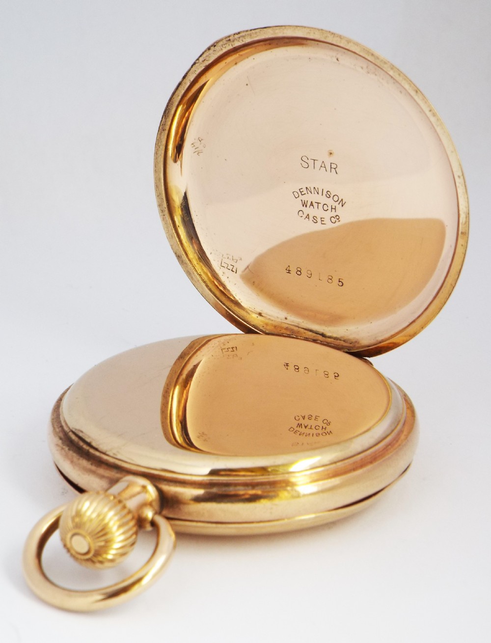 Antique 1912 Waltham full hunter pocket watch. View IV