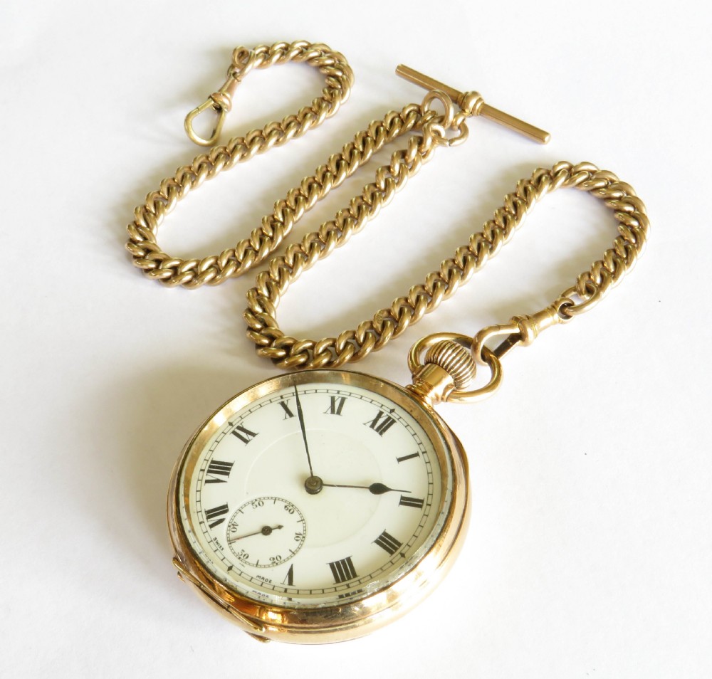 Antique Phenix pocket watch and chain View II