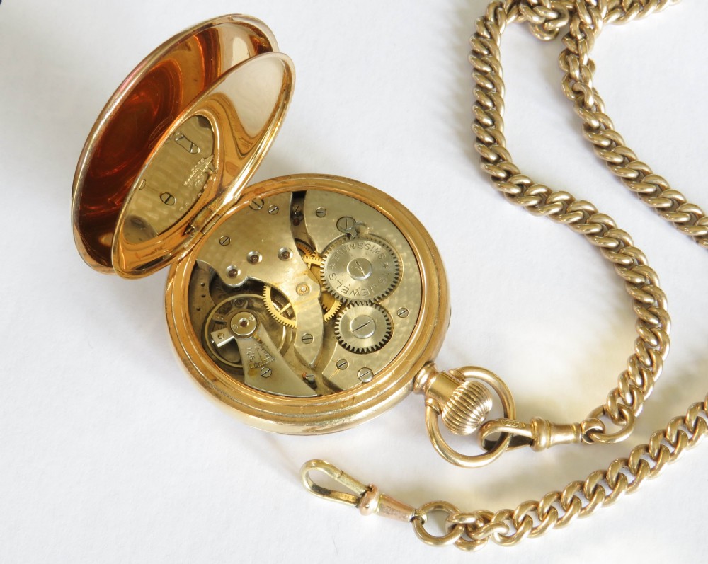 Antique Phenix pocket watch and chain View III