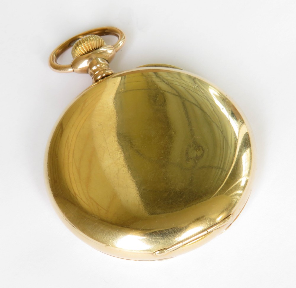 Waltham Traveler full hunter pocket watch, 1905 View V