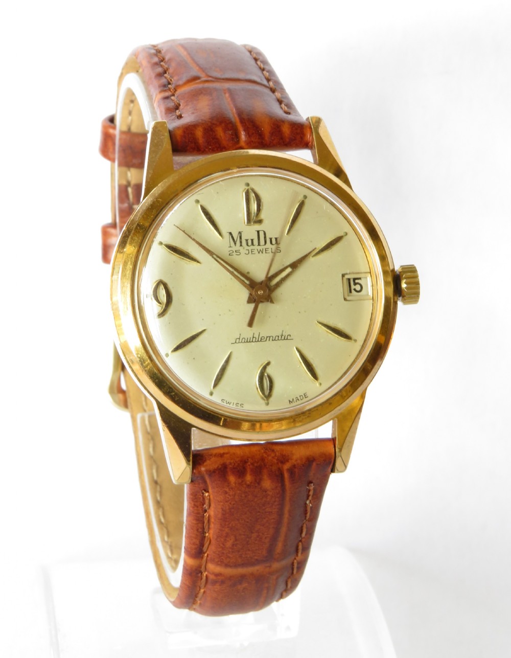 Gents 1950s MuDu Doublematic automatic wristwatch View II