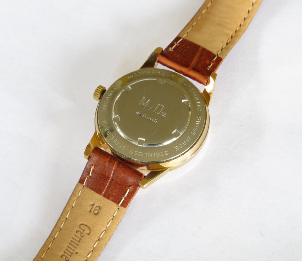 Gents 1950s MuDu Doublematic automatic wristwatch View IV