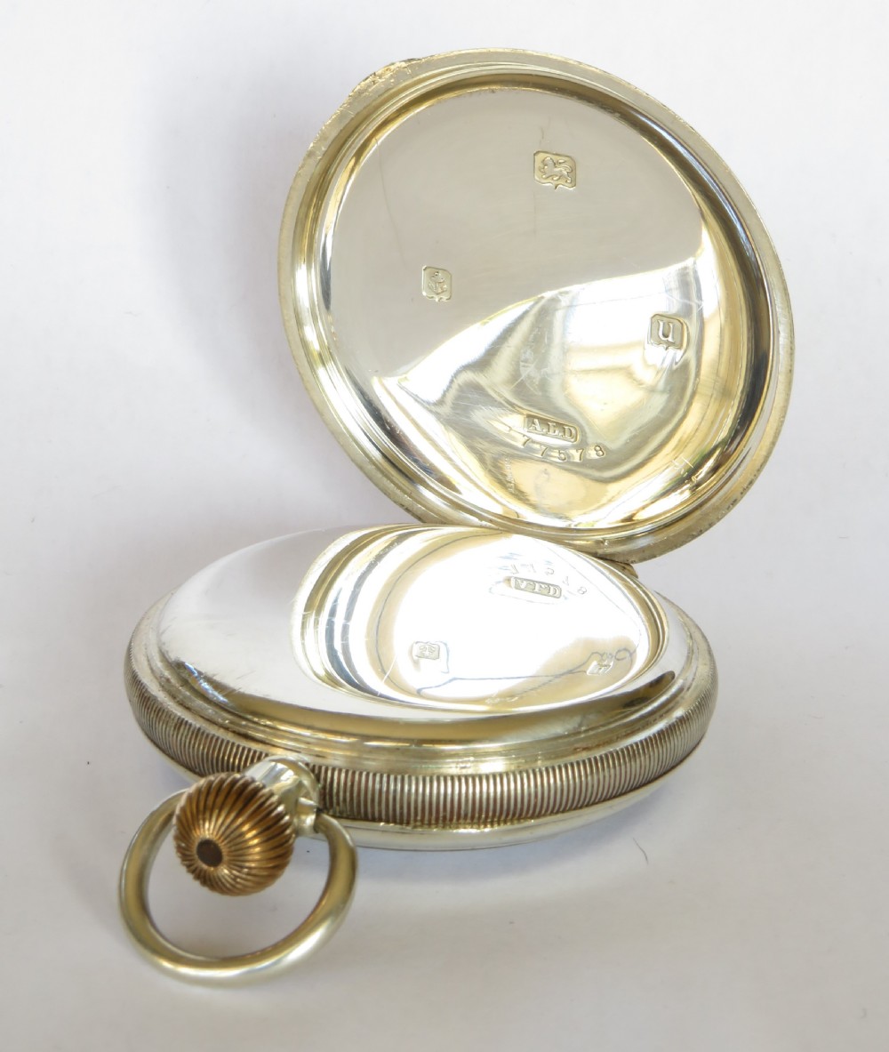 Antique silver Kays “Superb” pocket watch, 1919 View III