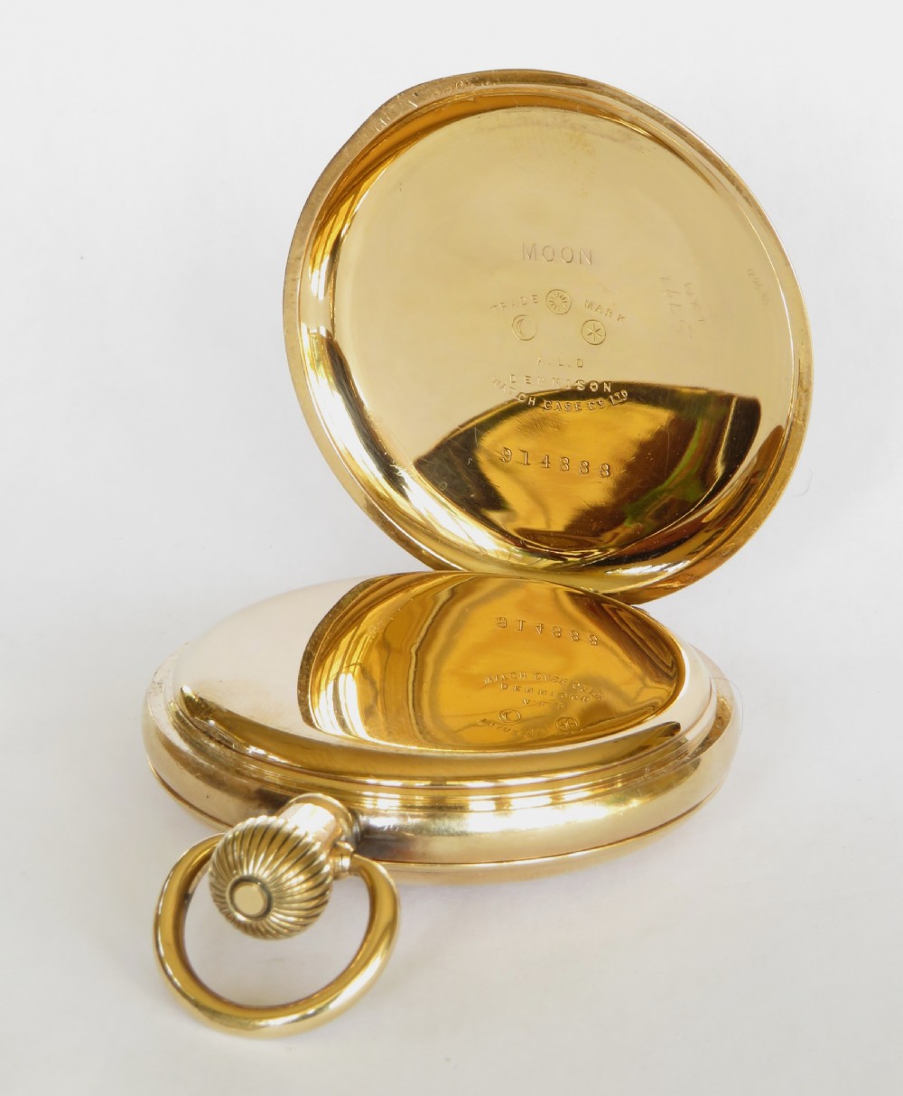 Antique Elgin half hunter pocket watch, 1925 View V