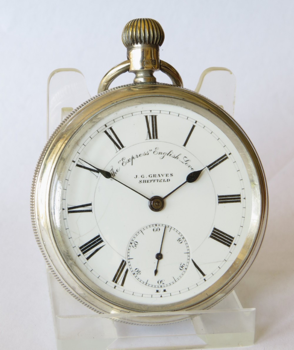 The “Express” English Lever pocket watch by J G Graves of Sheffield View II