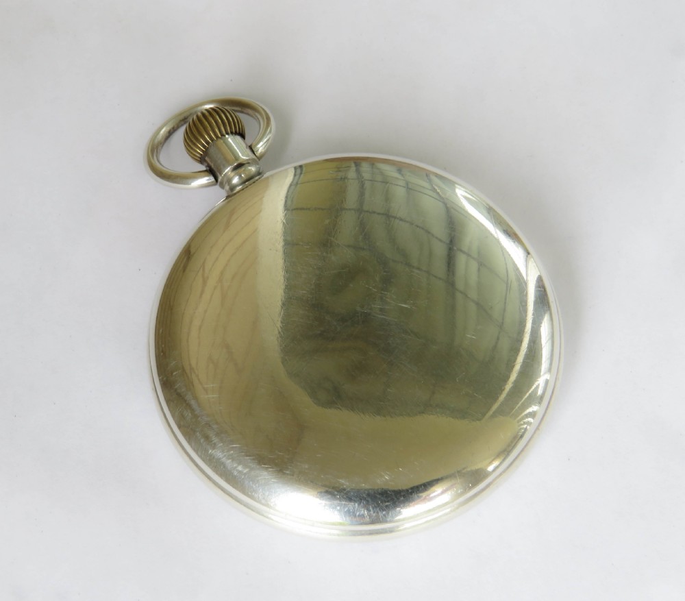 Antique silver Moeris pocket watch,1932 View IV