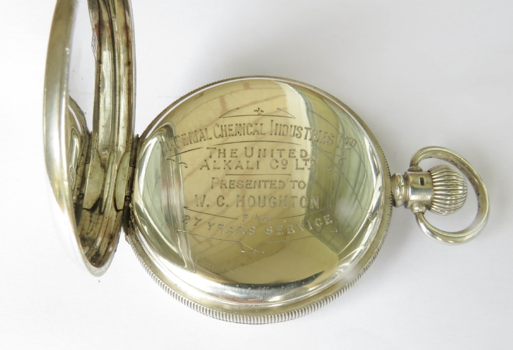 Antique silver James Wadsworth pocket watch View IV