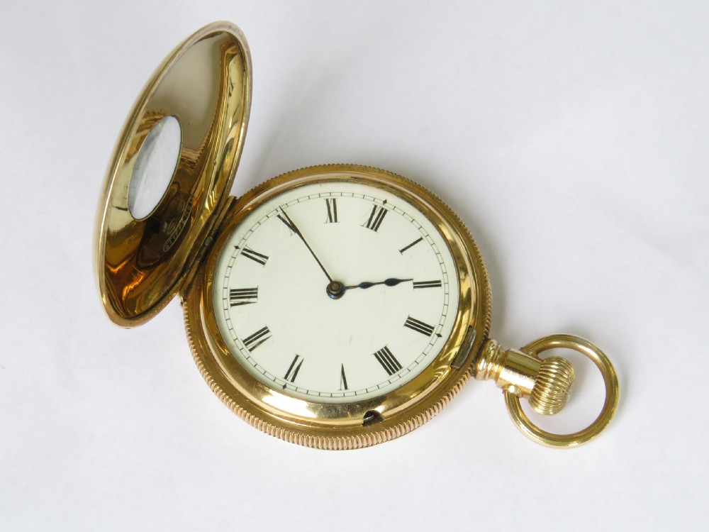 Small antique hunter pocket watch, Seth Thomas View II