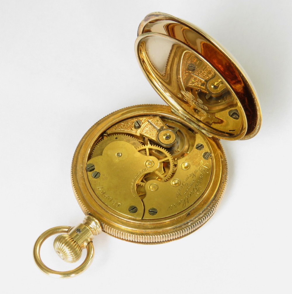 Small antique hunter pocket watch, Seth Thomas View V