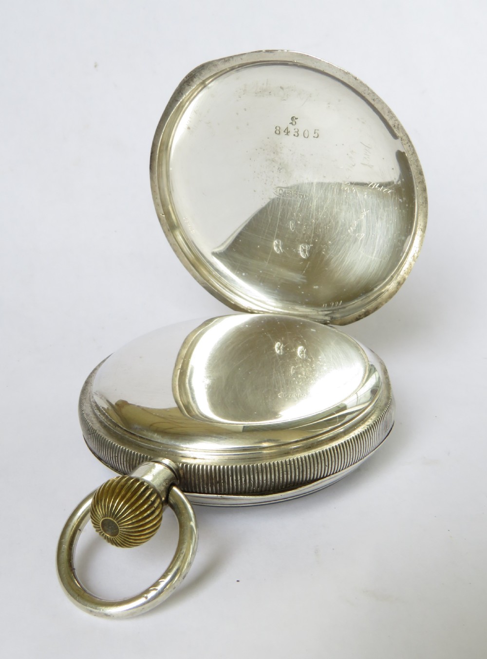 1903 silver Waltham pocket watch, Hopkins & Hopkins of Dublin View III
