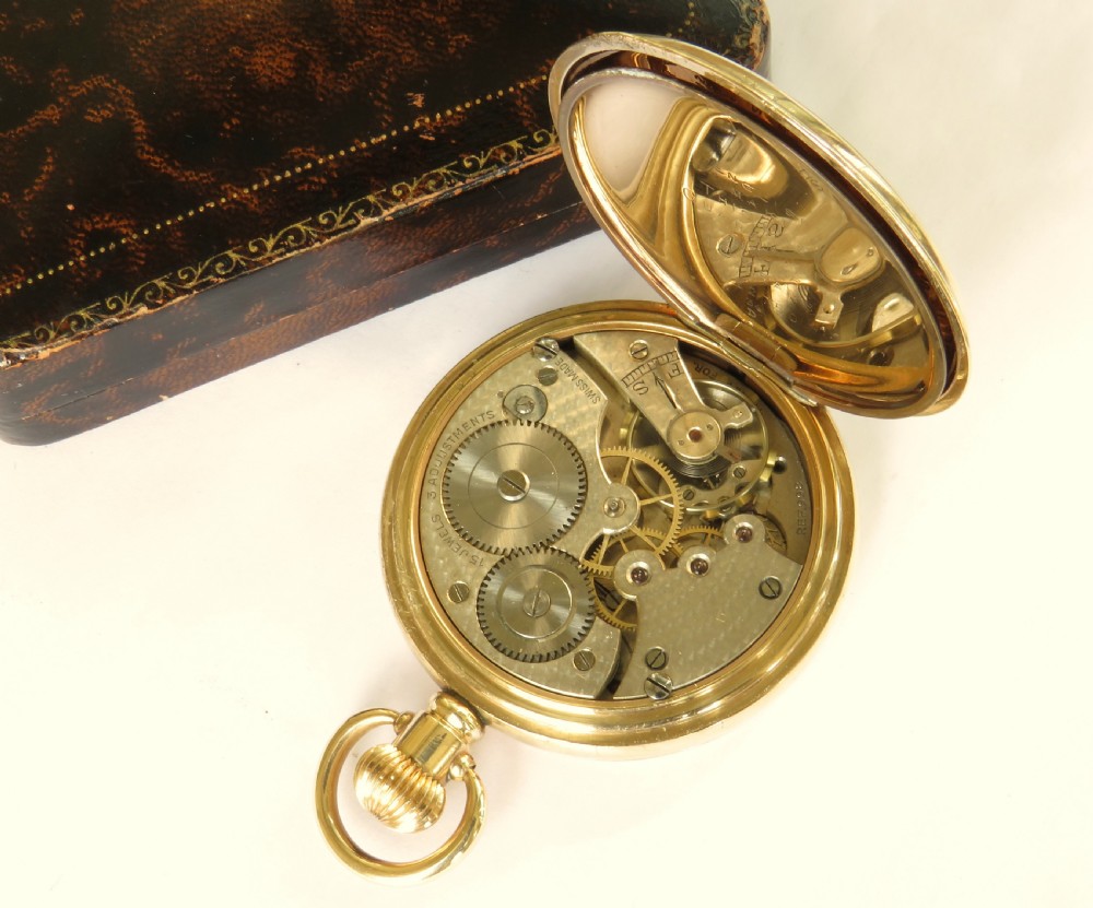 1930s Cyma half hunter pocket watch, military link View V