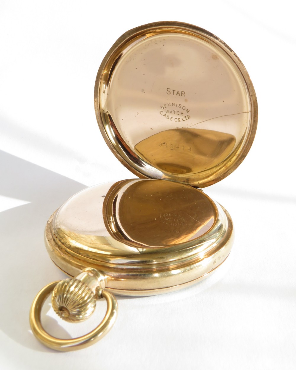 1920s Buren stem winding pocket watch View III