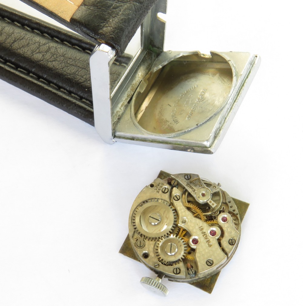 Gents 1940s Art Deco wrist watch View III