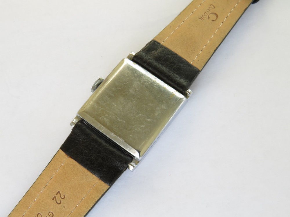 Gents 1940s Art Deco wrist watch View IV