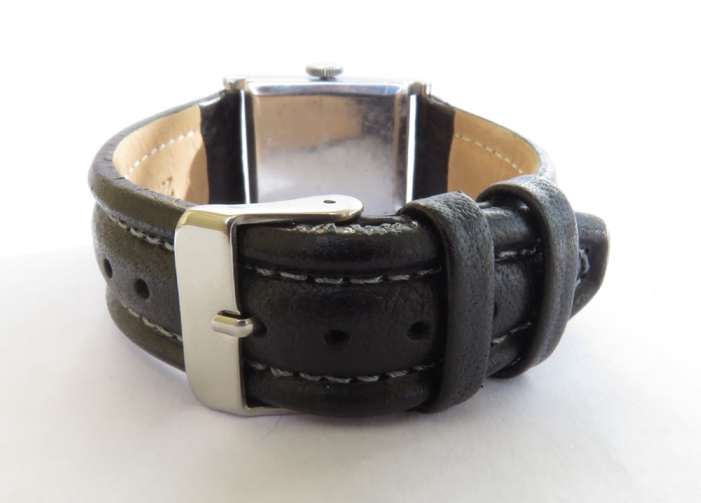 Gents 1940s Art Deco wrist watch View V