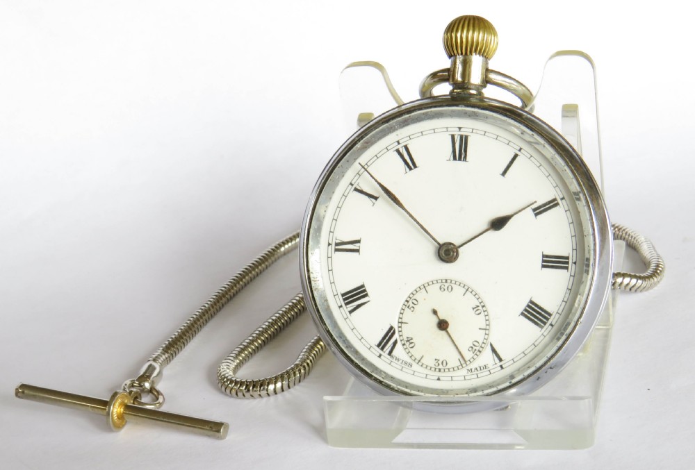 1930s Lanco stem winding pocket watch