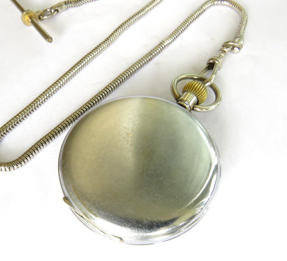1930s Lanco stem winding pocket watch View IV