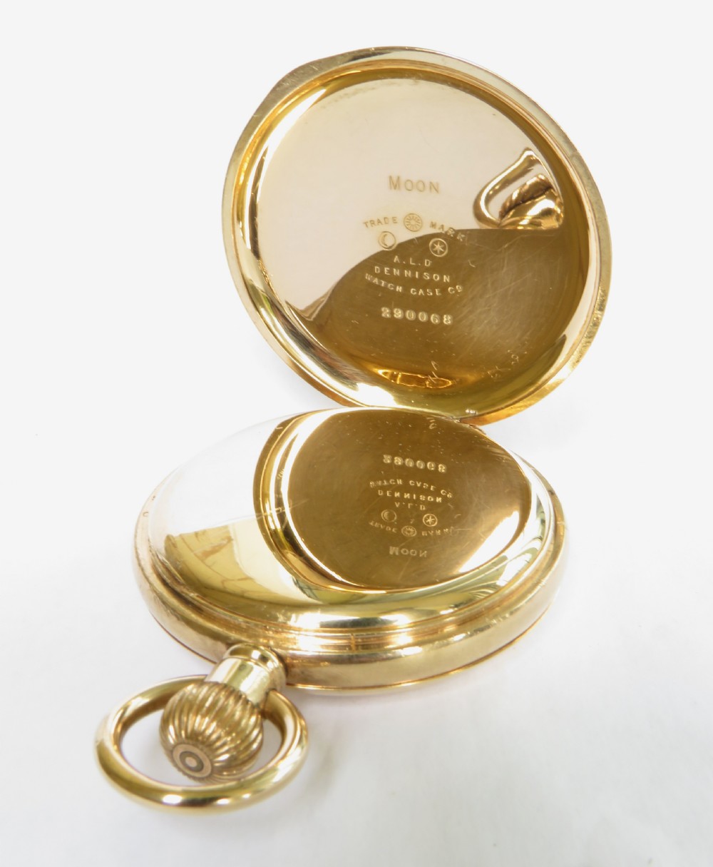 Antique Waltham half hunter pocket watch, 1907 View III