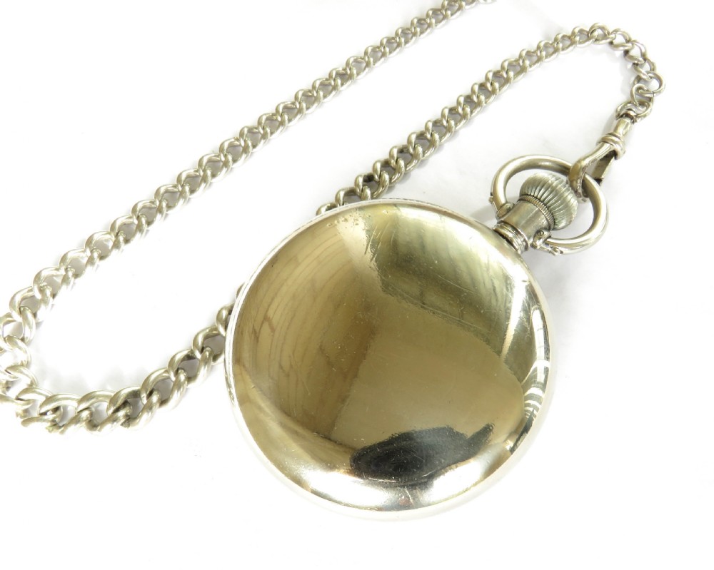 1943 Omega pocket watch and chain View IV
