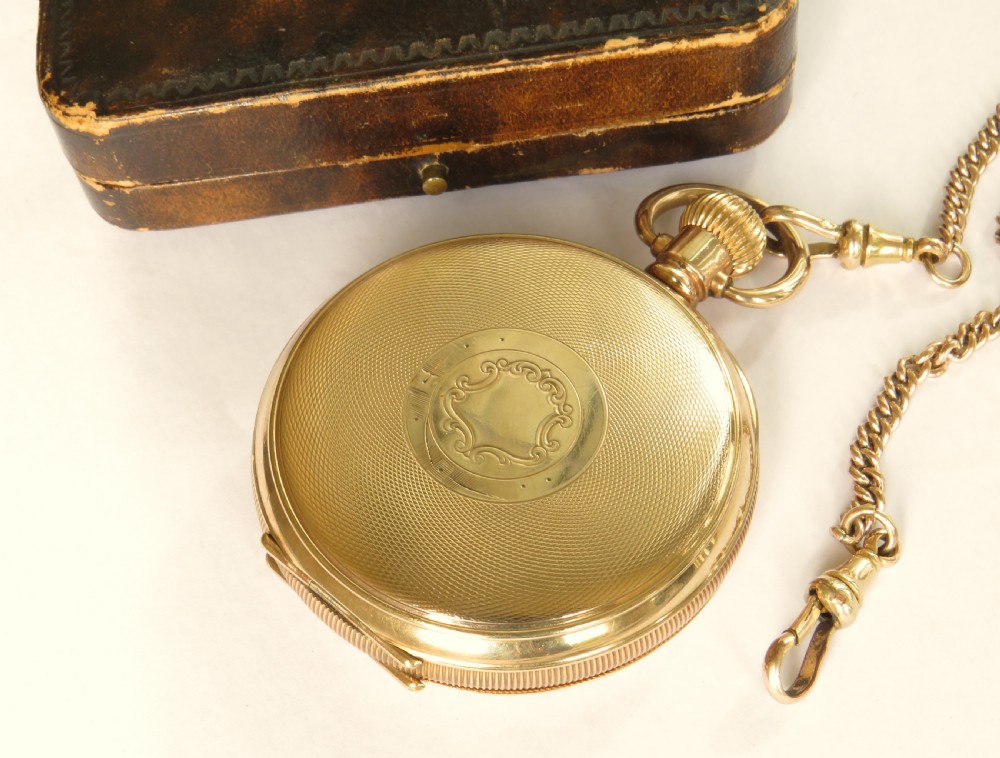 H Williamson half hunter pocket watch and chain for James Walker View VI