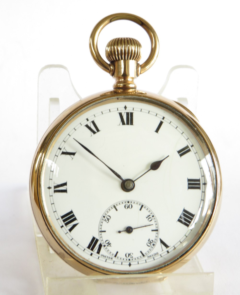 Antique 1920s Swiss pocket watch View II