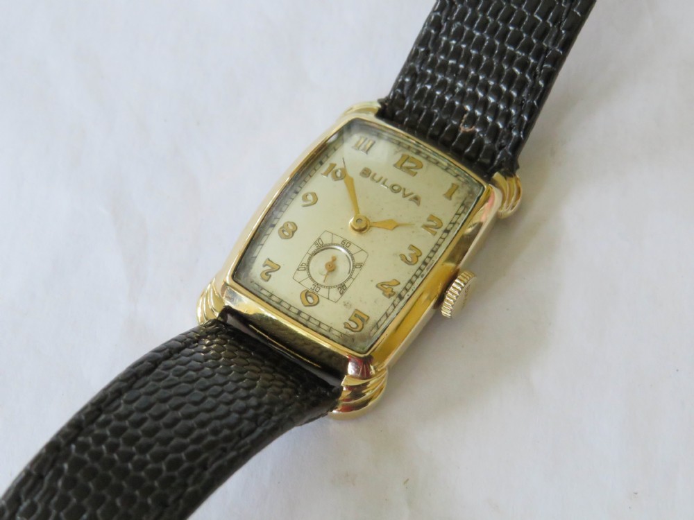 Mid-size 1948 Bulova Senator wrist watch View II