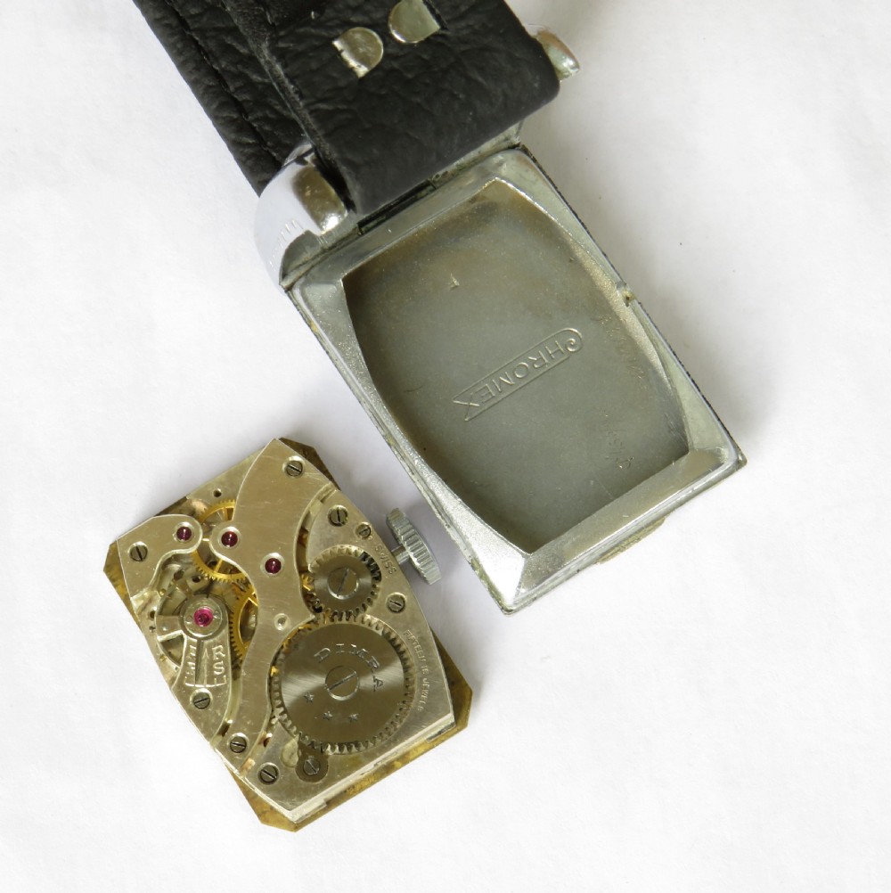 Gents 1930s Art Deco Dimra wrist watch View III