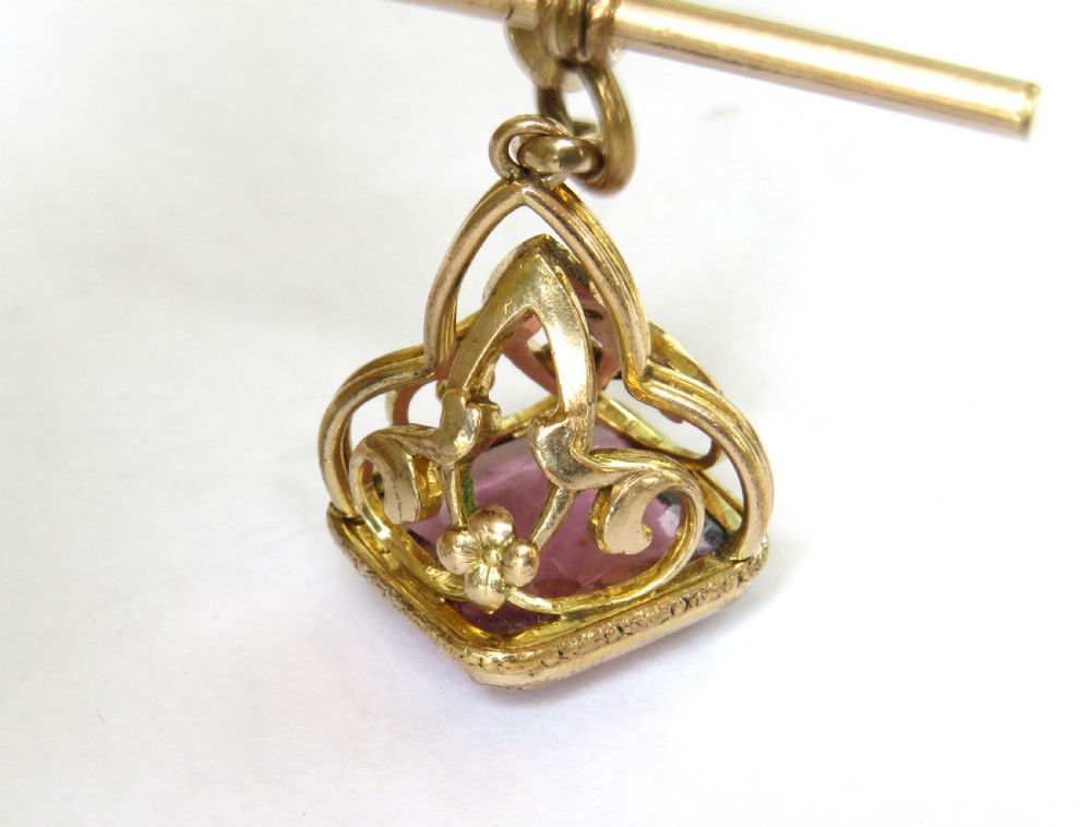 Antique gold filled watch chain View II
