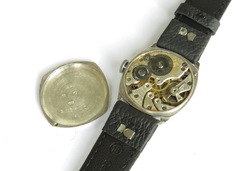 Gents silver Rotary wrist watch, 1928 View III
