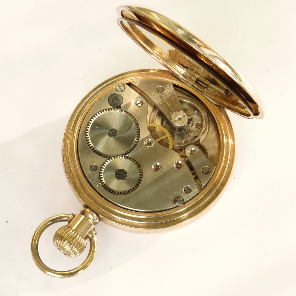 Antique half hunter pocket watch View V