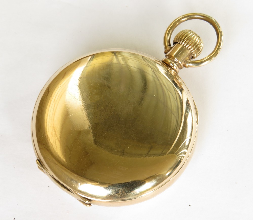 Antique half hunter pocket watch View VI