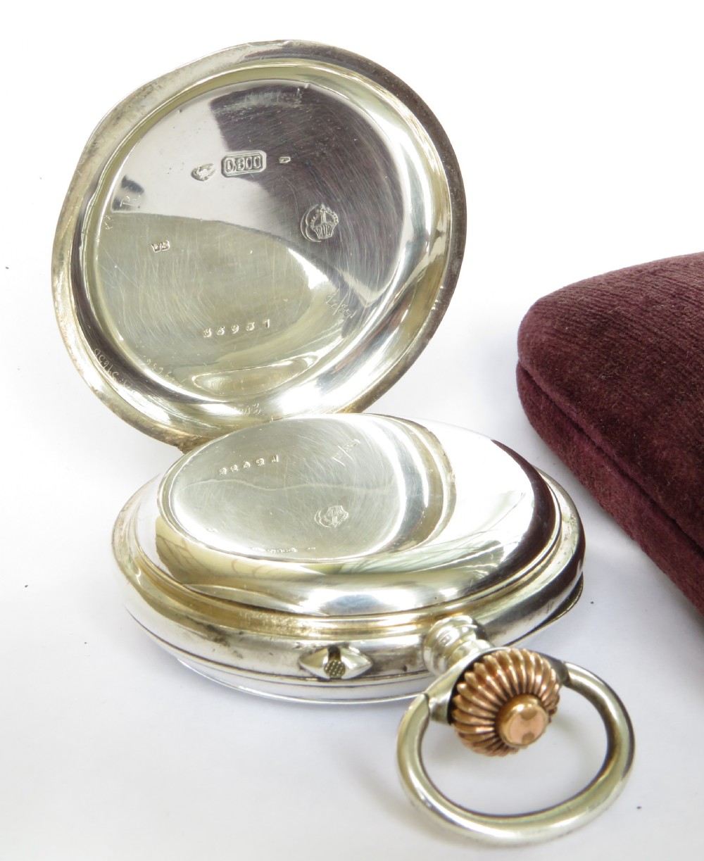 Antique silver chronograph / pocket watch View III