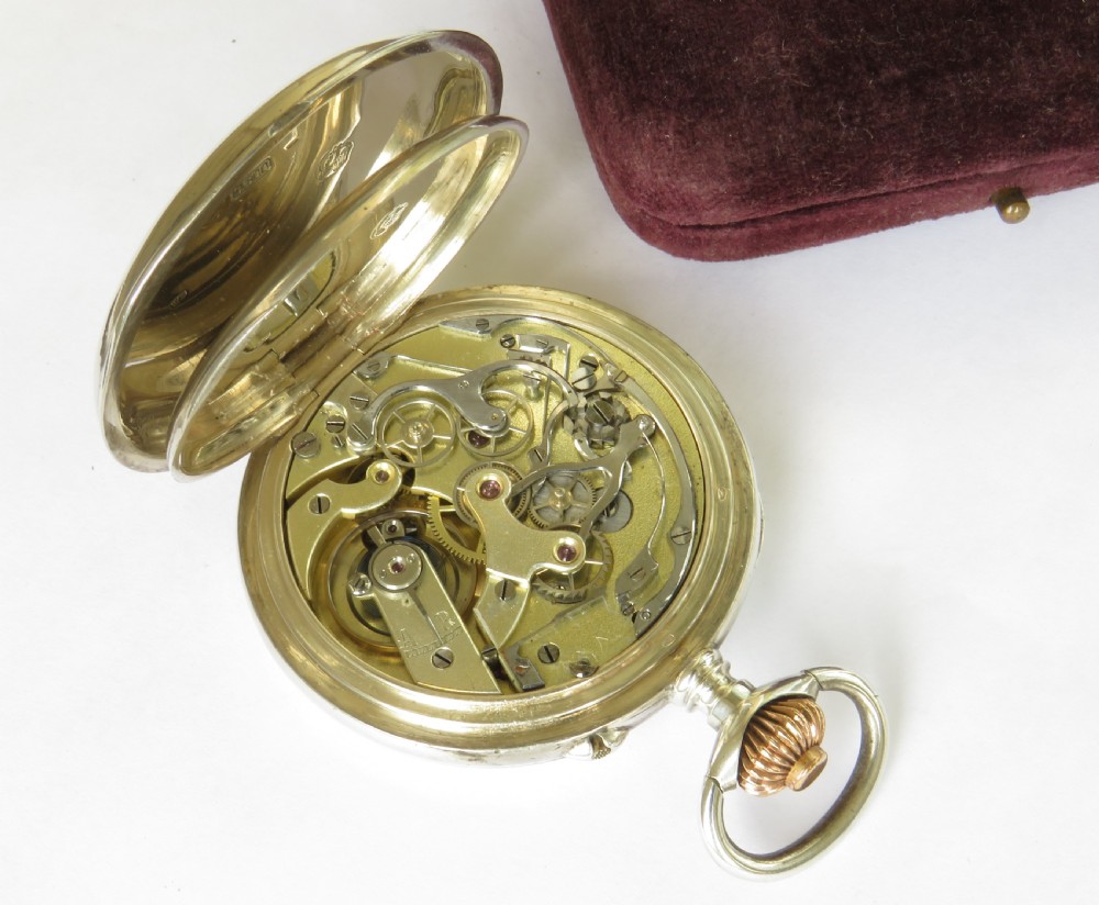 Antique silver chronograph / pocket watch View IV