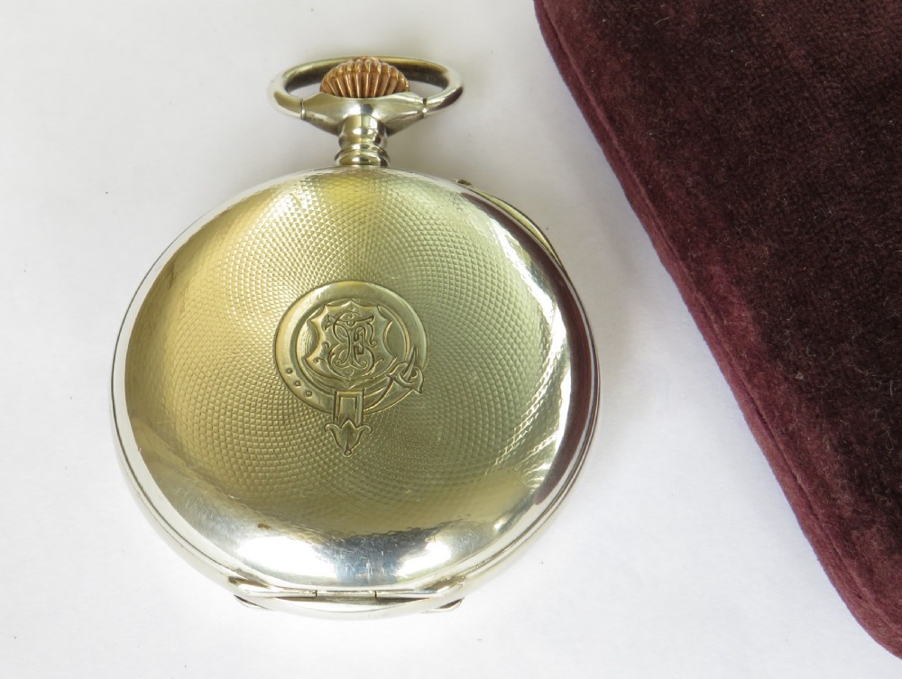 Antique silver chronograph / pocket watch View V