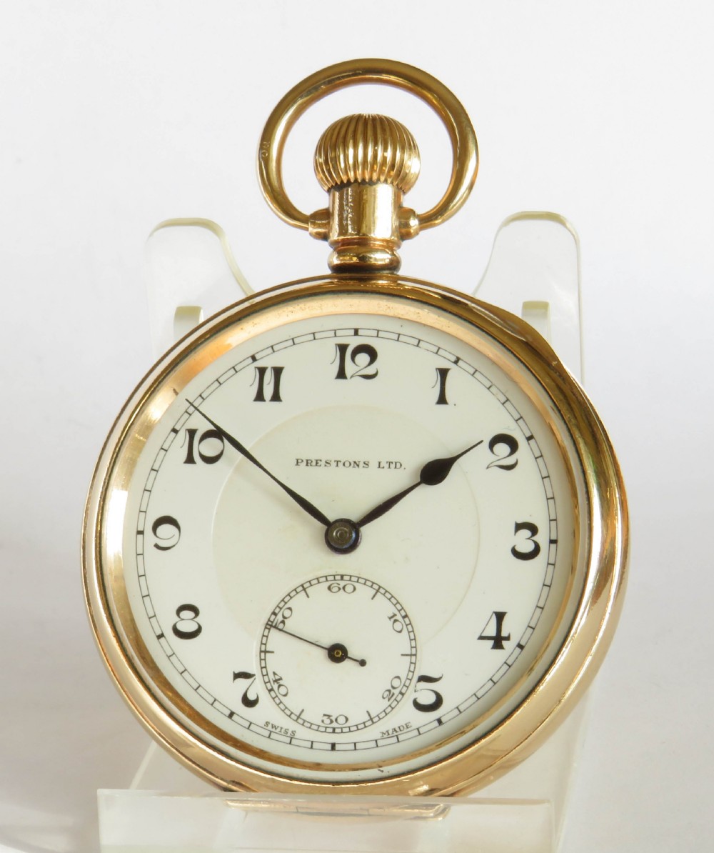 Gents Prestex Lever pocket watch, Prestons Ltd