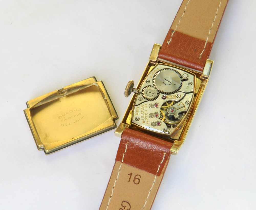 Mid-size Bulova wrist watch, 1950 View III