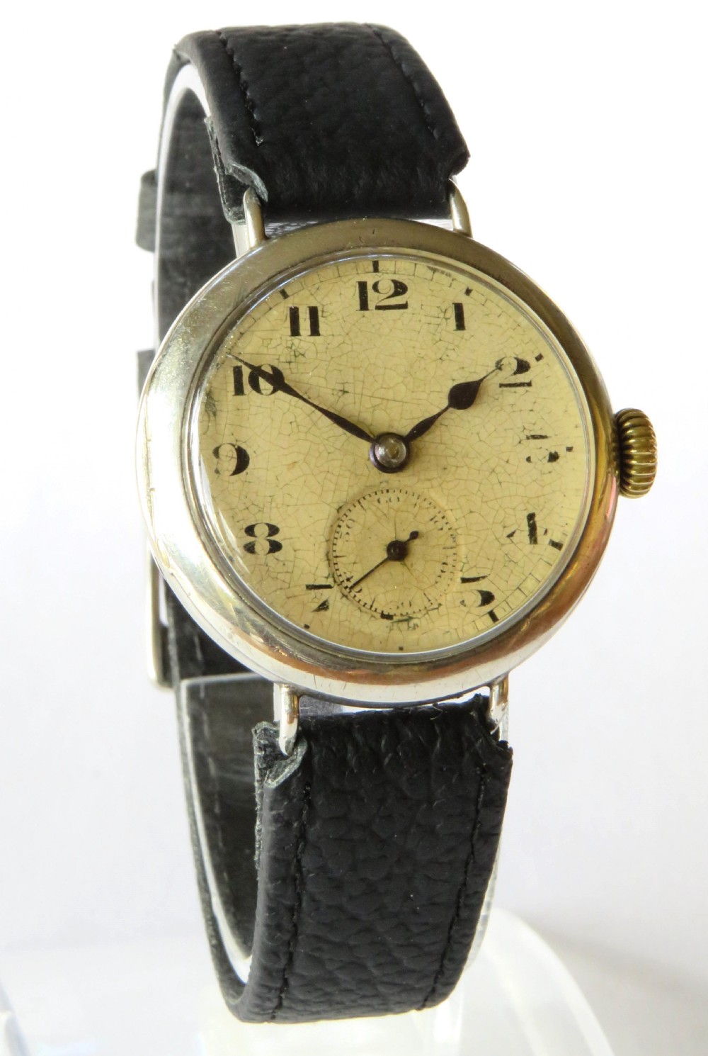 Gents antique silver Arcadia wrist watch, 1929 View II