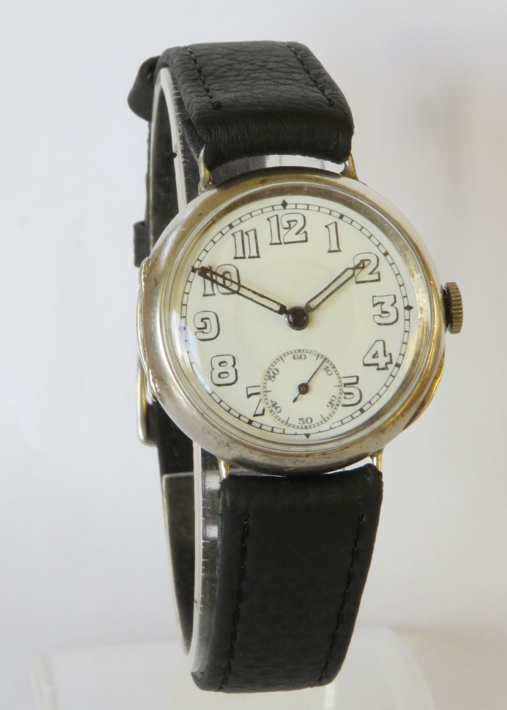 Gents antique silver Switana wrist watch View II
