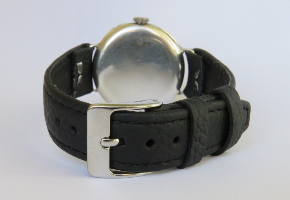 Gents antique silver Switana wrist watch View VI