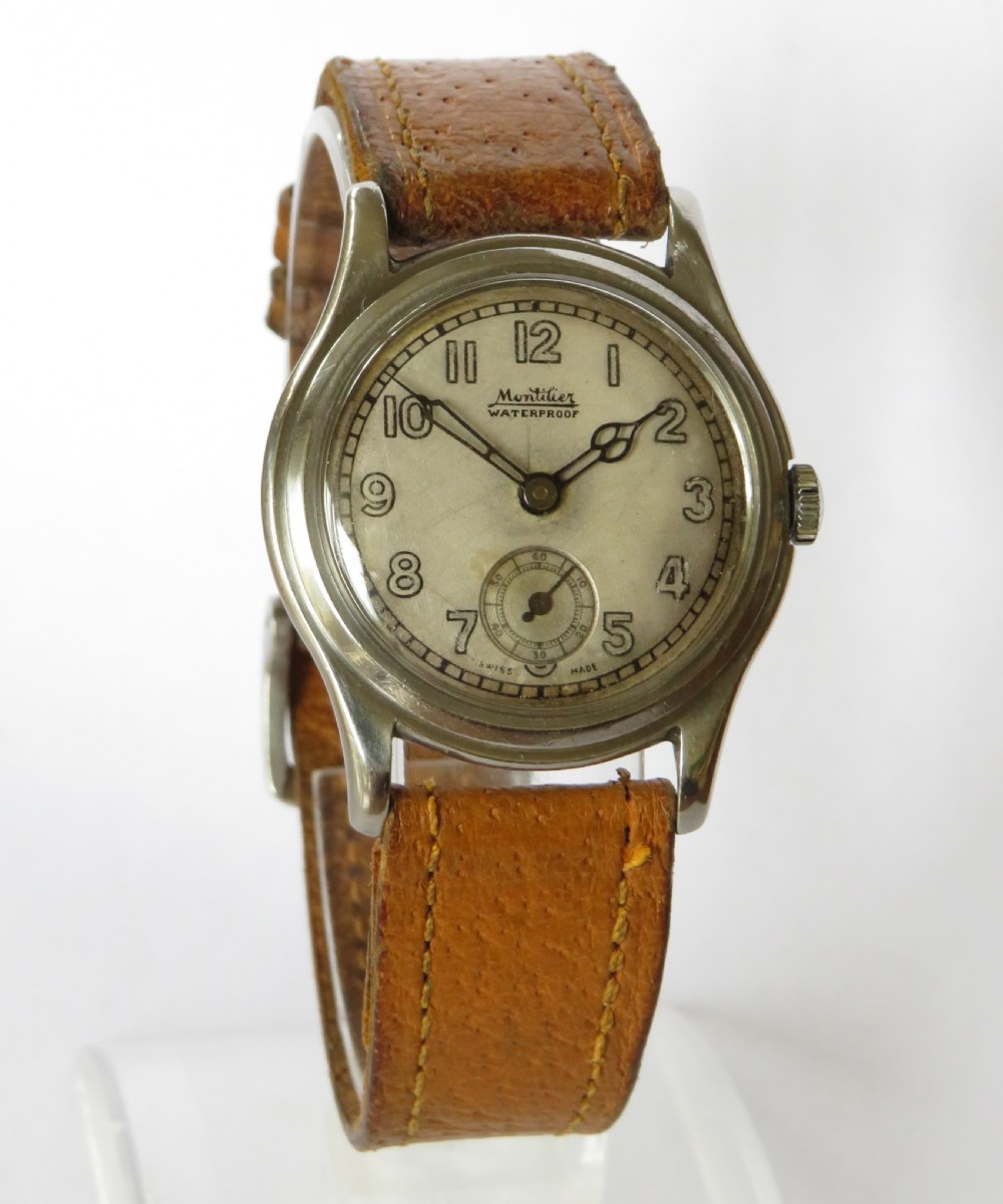Gents 1940s Montilier wrist watch View II