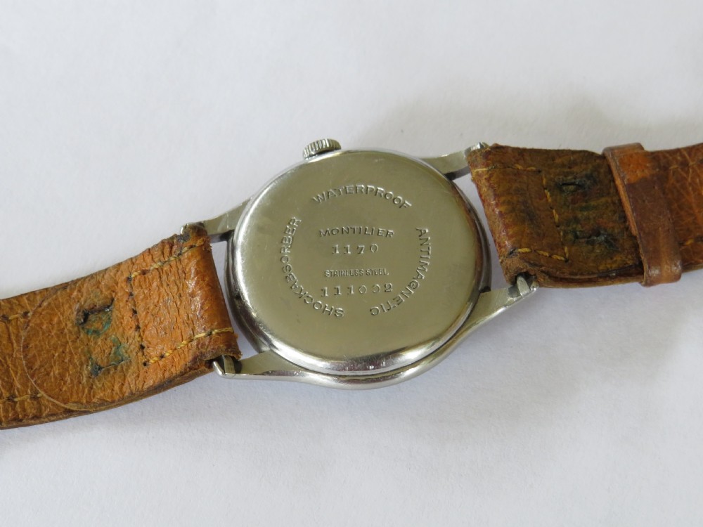 Gents 1940s Montilier wrist watch View IV